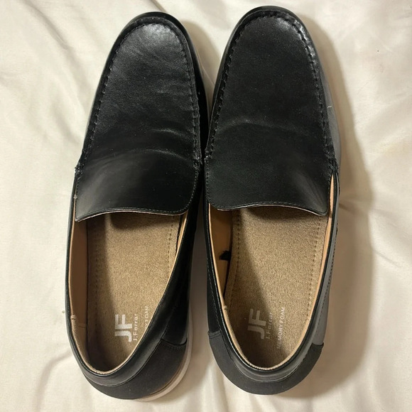 JF J-Ferrar Men's Black Slip-on Dress Shoes size 12, New - Picture 7 of 8